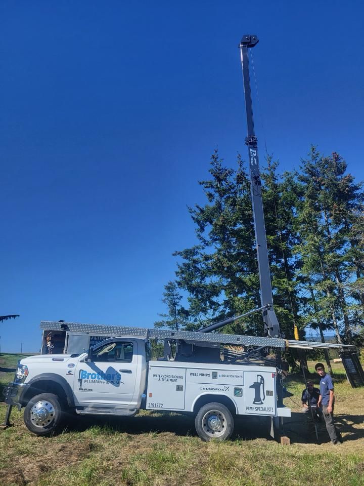 Boom Truck — plumbing service in Sequim, WA Boom Truck — plumbing service in Sequim, WA