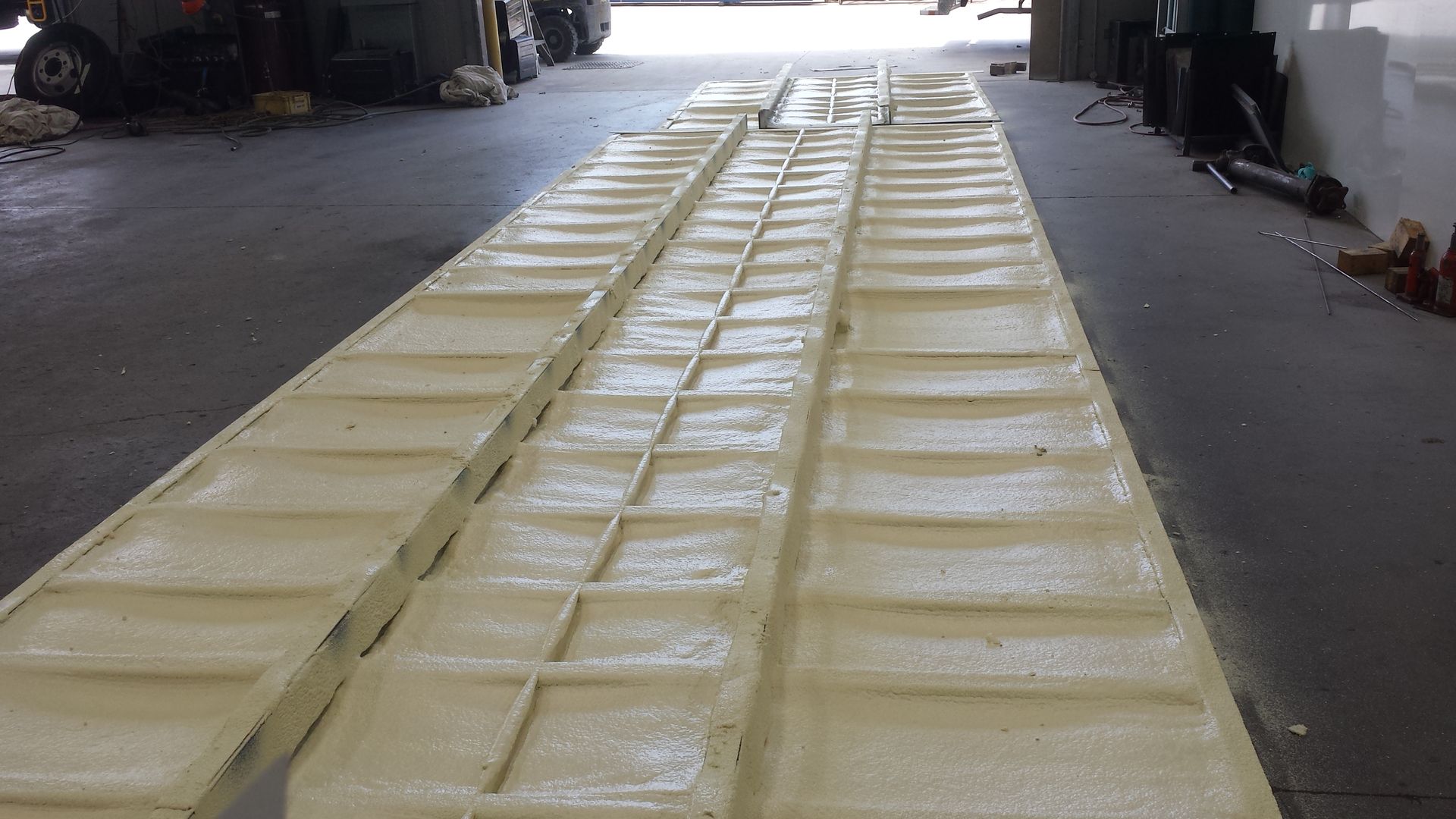A Person Spraying an Insulation | Pakenham, Vic | Advanced Foam & Coatings Pty Ltd