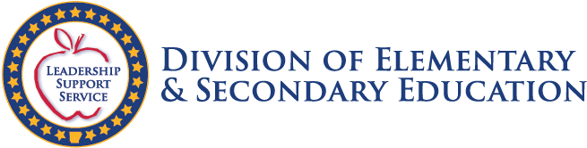 The logo for the division of elementary and secondary education