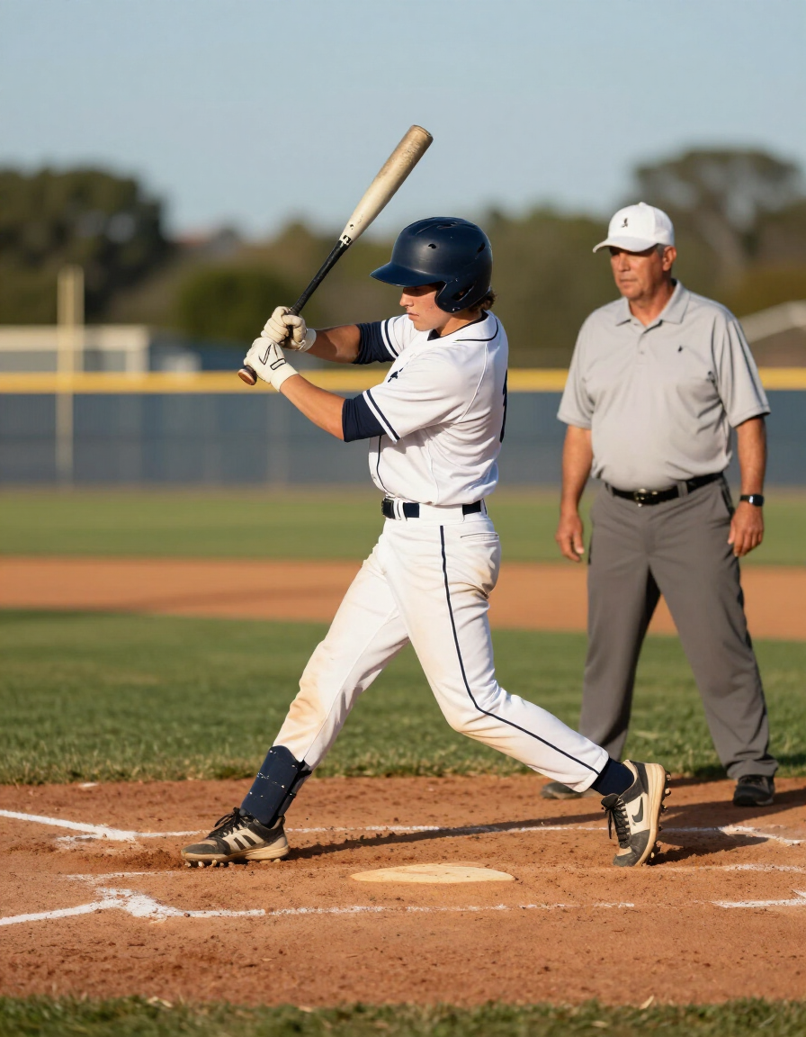Youth baseball player receiving private instruction from coach