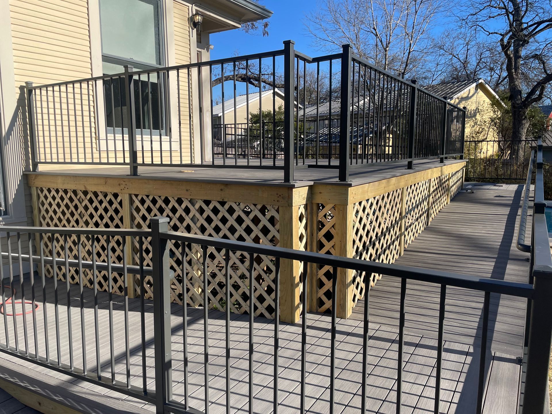 ramp on a large deck