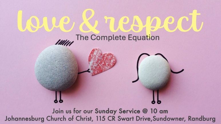 Love and respect. One stone handing a heart to another stone.