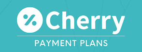 Cherry Payment Plans logo with a white percentage symbol in a white circle and the word