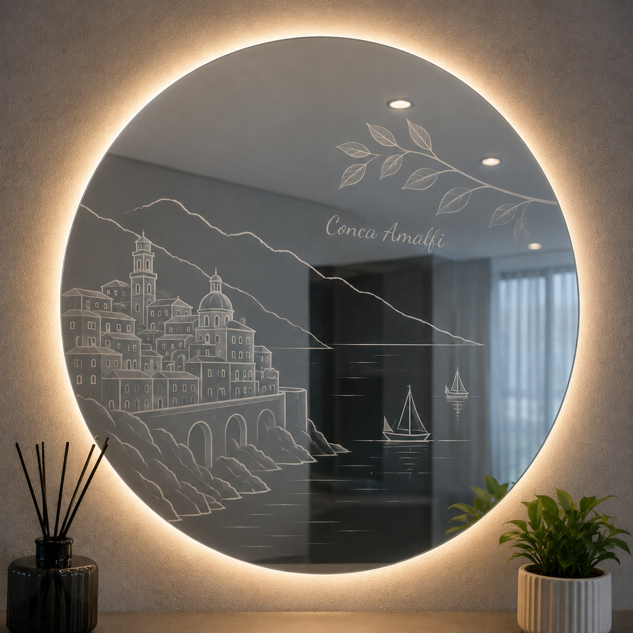 Decorazione laser effetto sabbiato su vetri e specchi: vantaggi e applicazioni