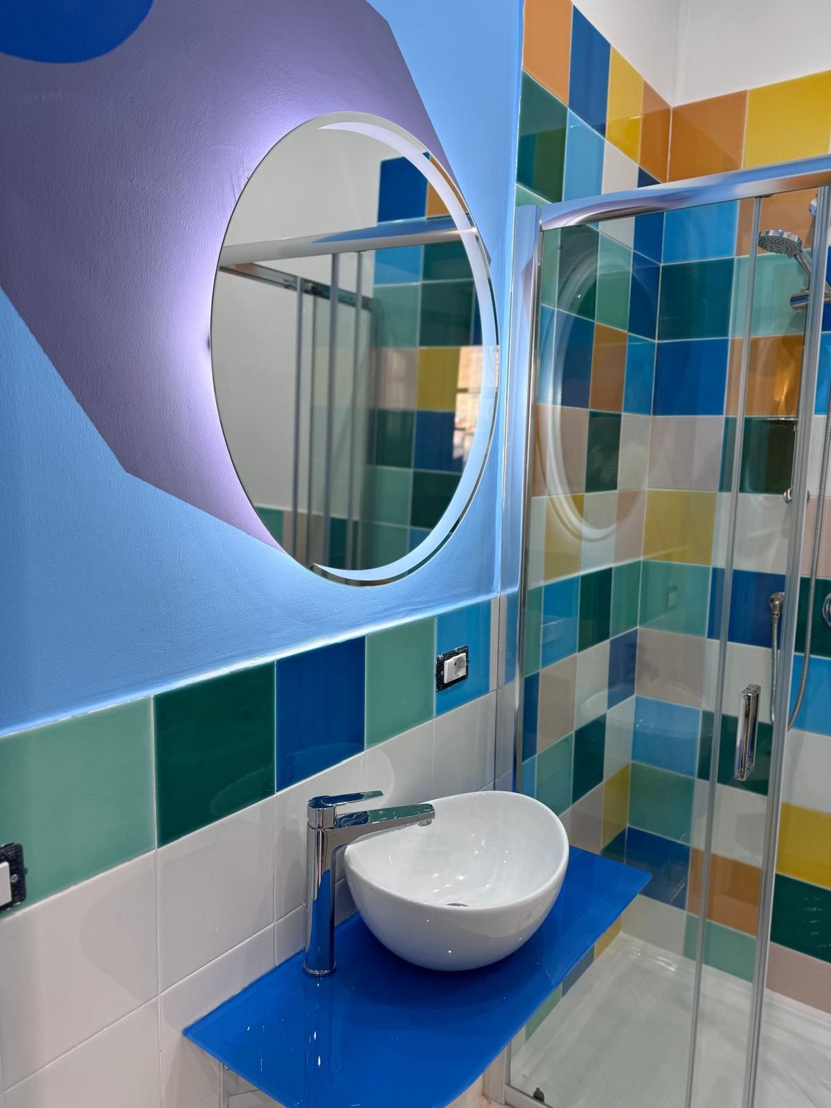 Top in vetro su misura per bagno