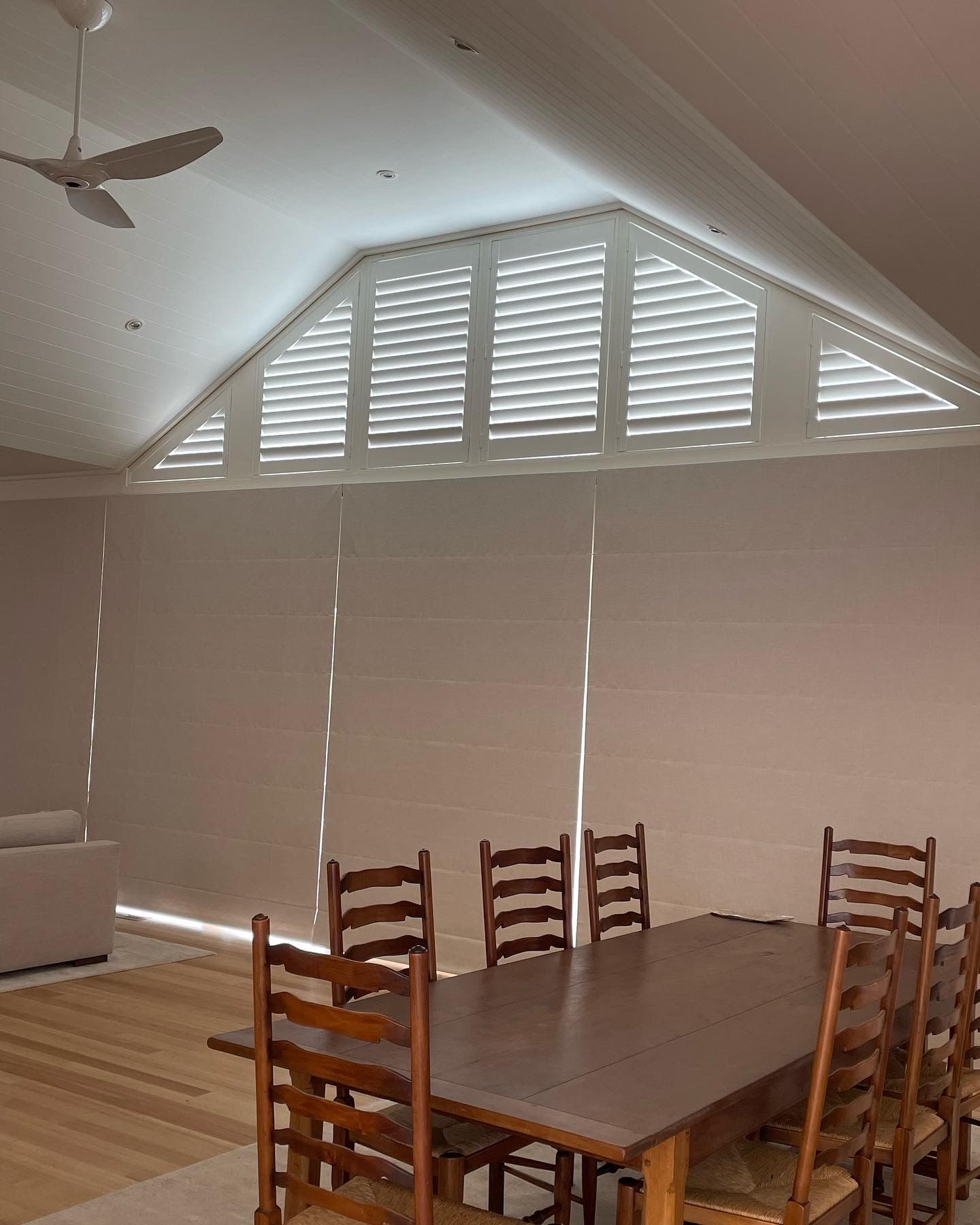 Romain Blinds in the Living Area - Blairgowrie, VIC - Curtains & Blinds by Dannielle Harris
