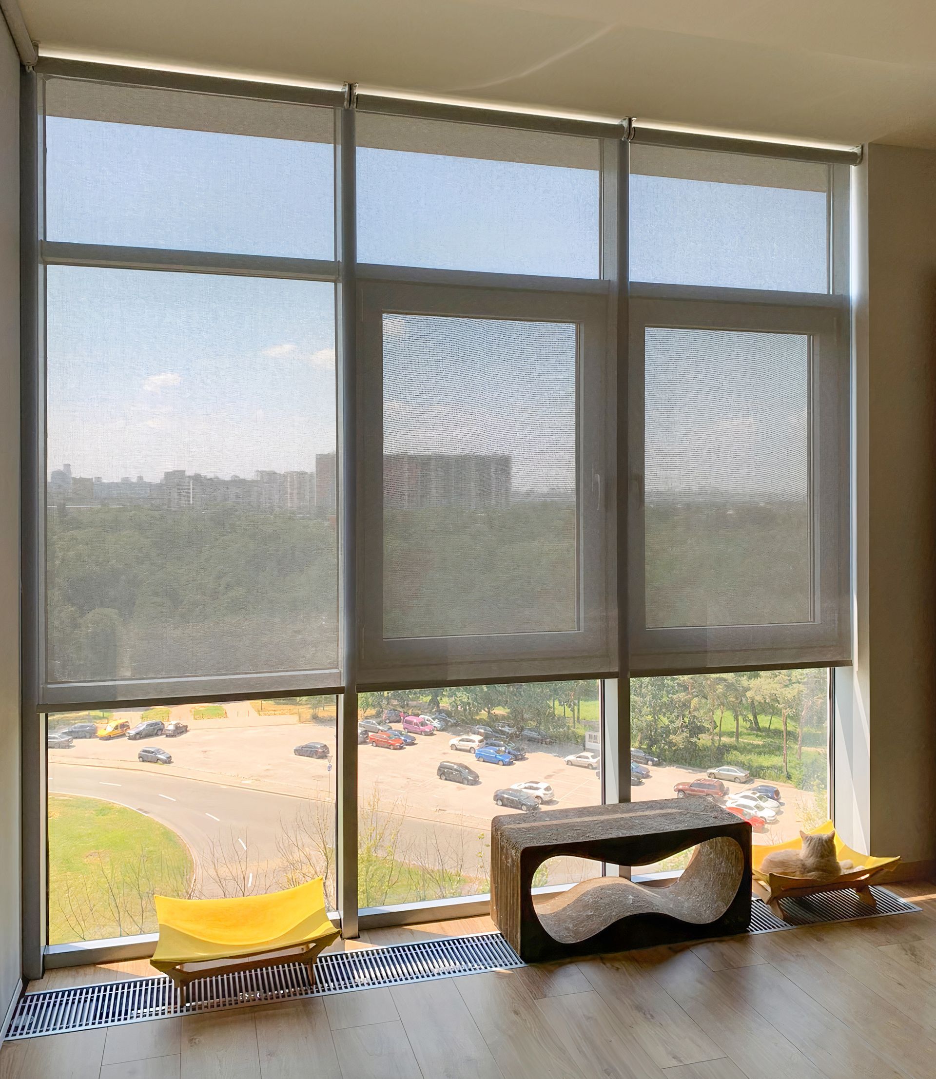Long Glass Window with Window Cover - Blairgowrie, VIC - Curtains & Blinds by Dannielle Harris