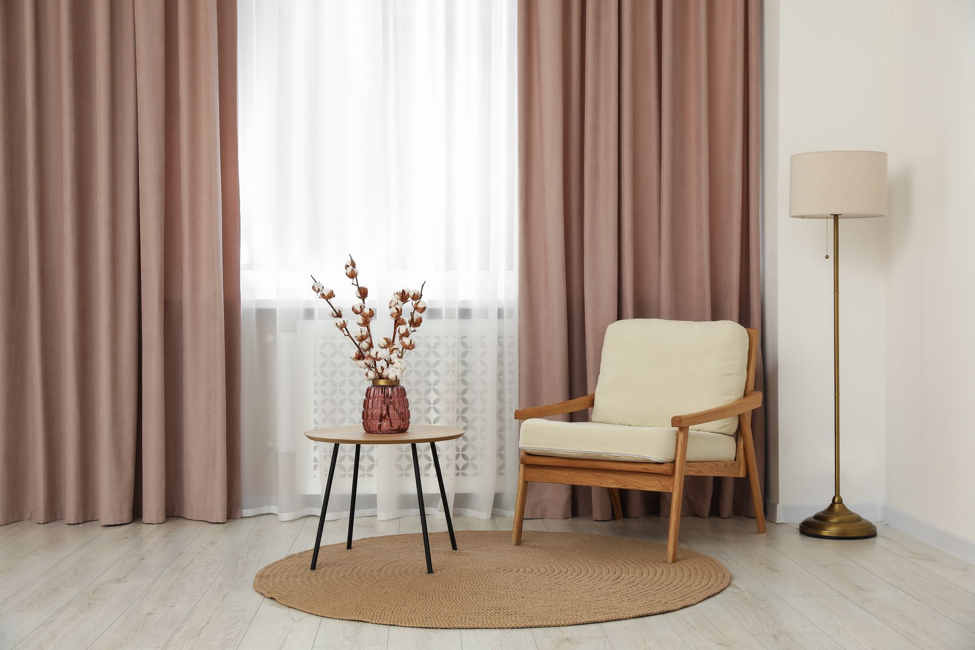 Brown and White Curtains - Blairgowrie, VIC - Curtains & Blinds by Dannielle Harris