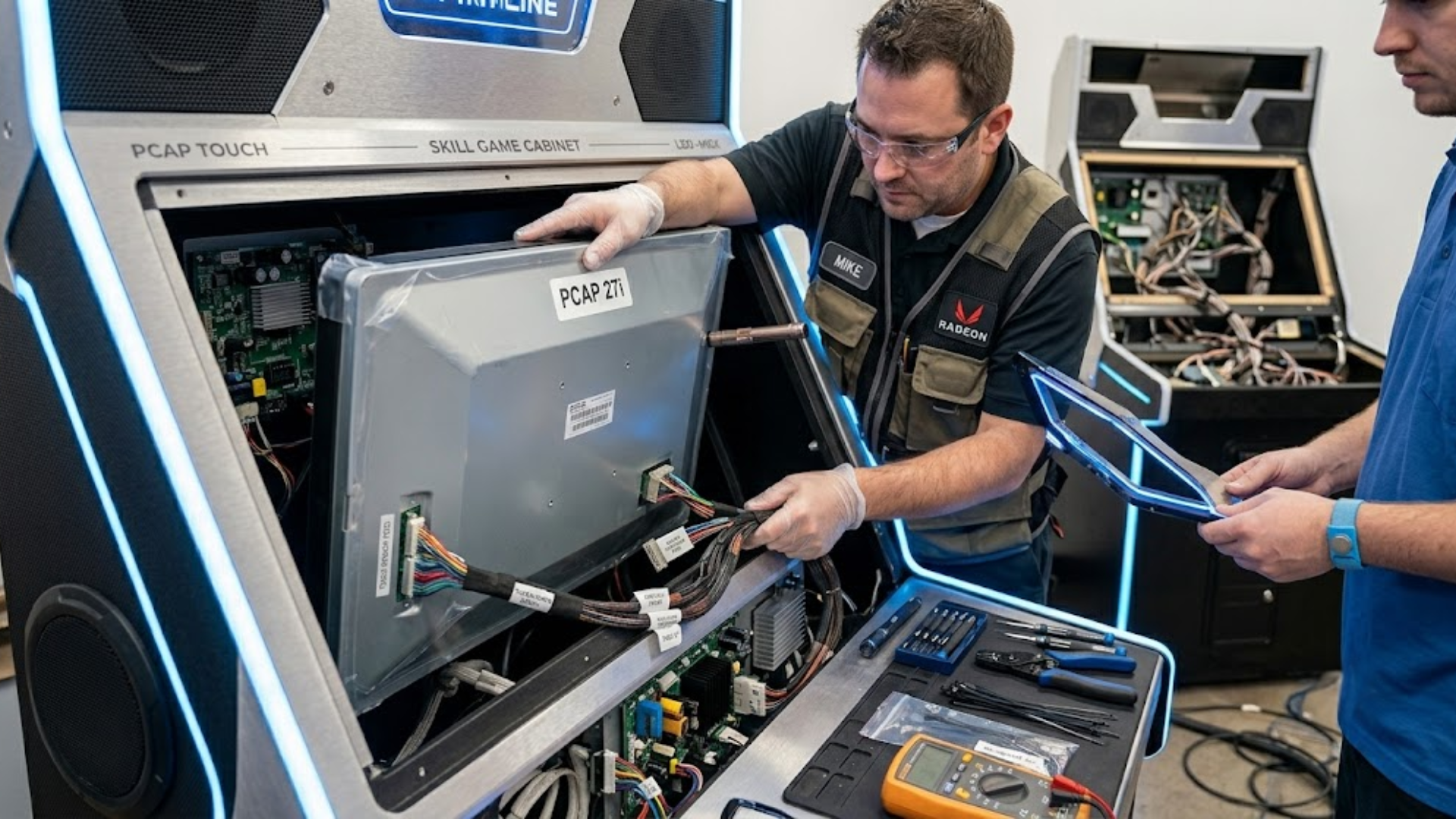 arcade cabinet upgrades with PCAP touch screen monitors