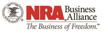 NRA Business Alliance logo with red “NRA” text and “The Business of Freedom” tagline