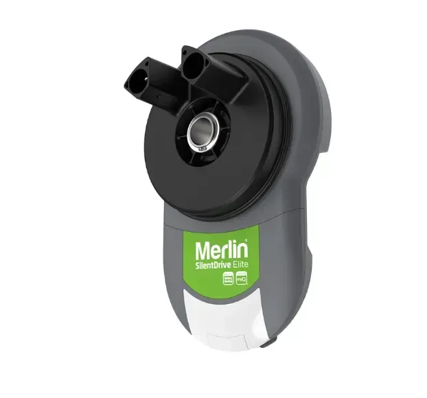 A merlin garage door opener on a white background