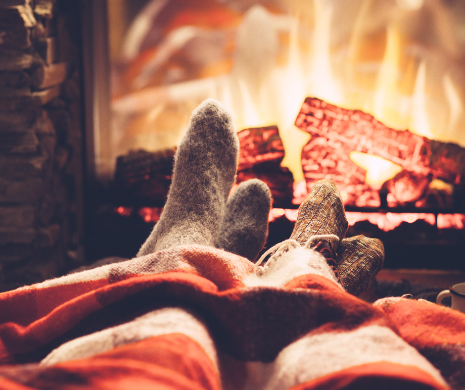 cozy night fire