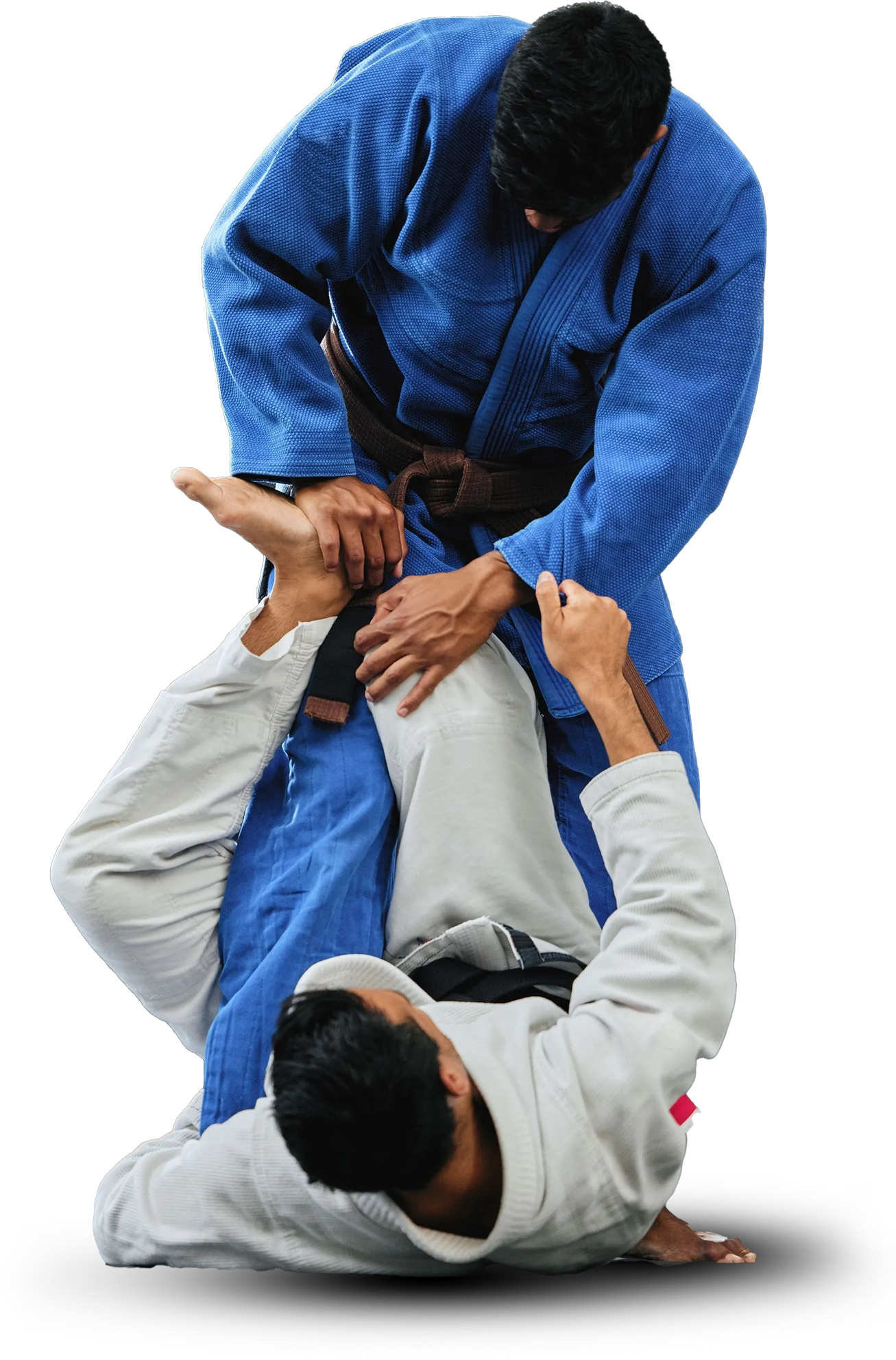 a group of children are practicing martial arts together .