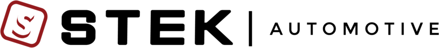 A logo for a company called stek automotive