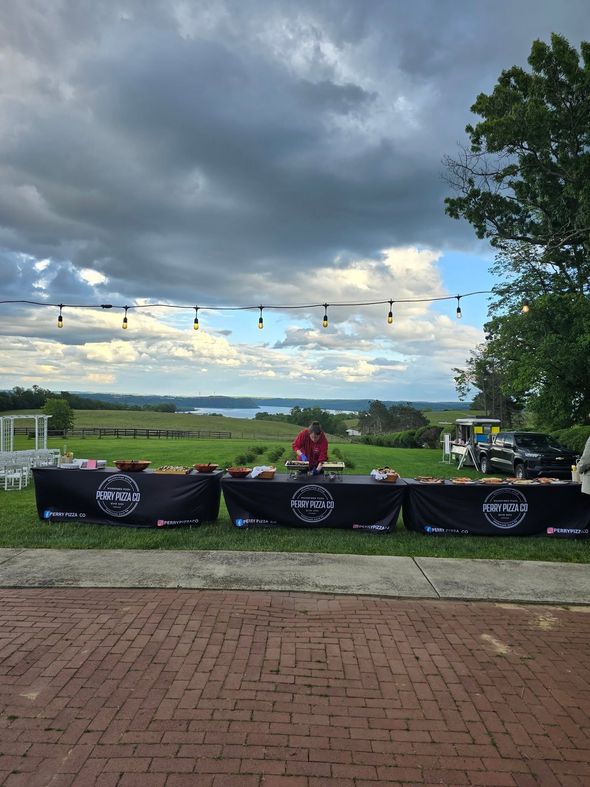 Buffet-style catering from Perry Pizza Co