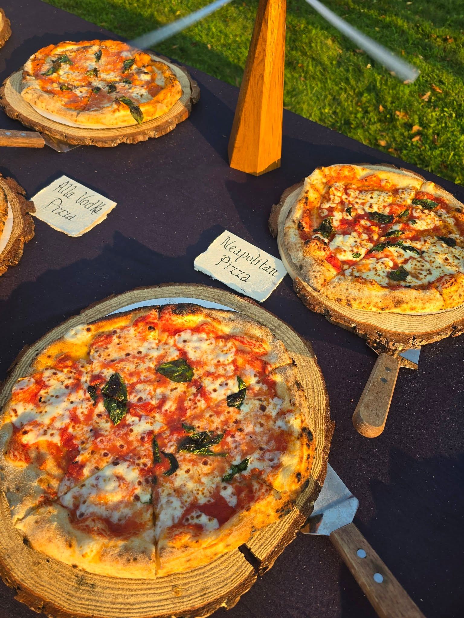 catered pizza buffet