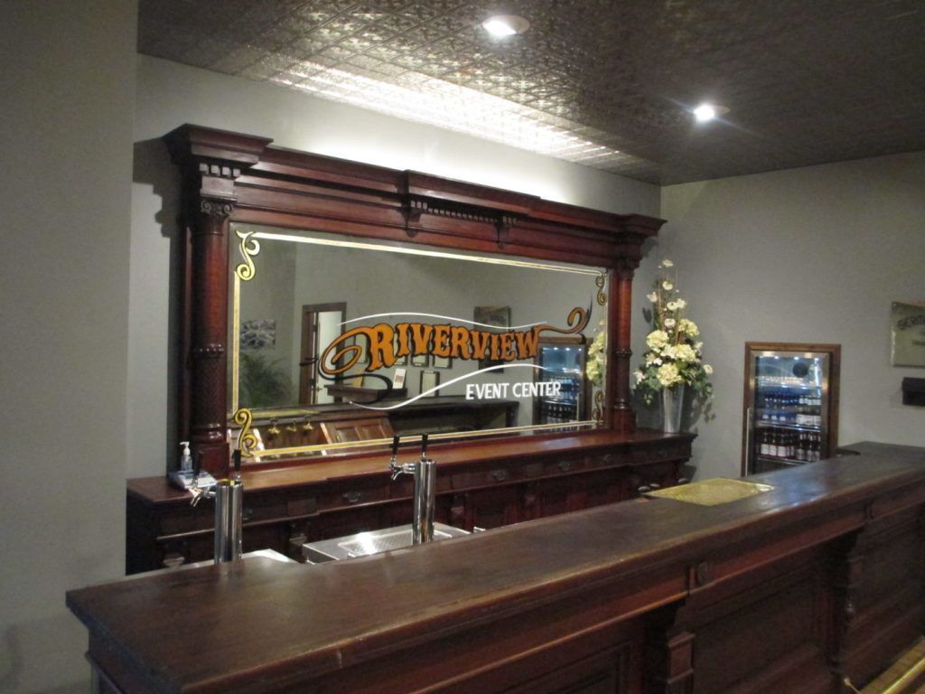 Different views of the event center at Riverview Funeral Home and Event Center in Peru, IN