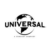 Universal logo with globe and “A Comcast Company” text on white background