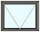 Boceto en blanco y negro enmarcado de una forma triangular dentro de un borde rectangular