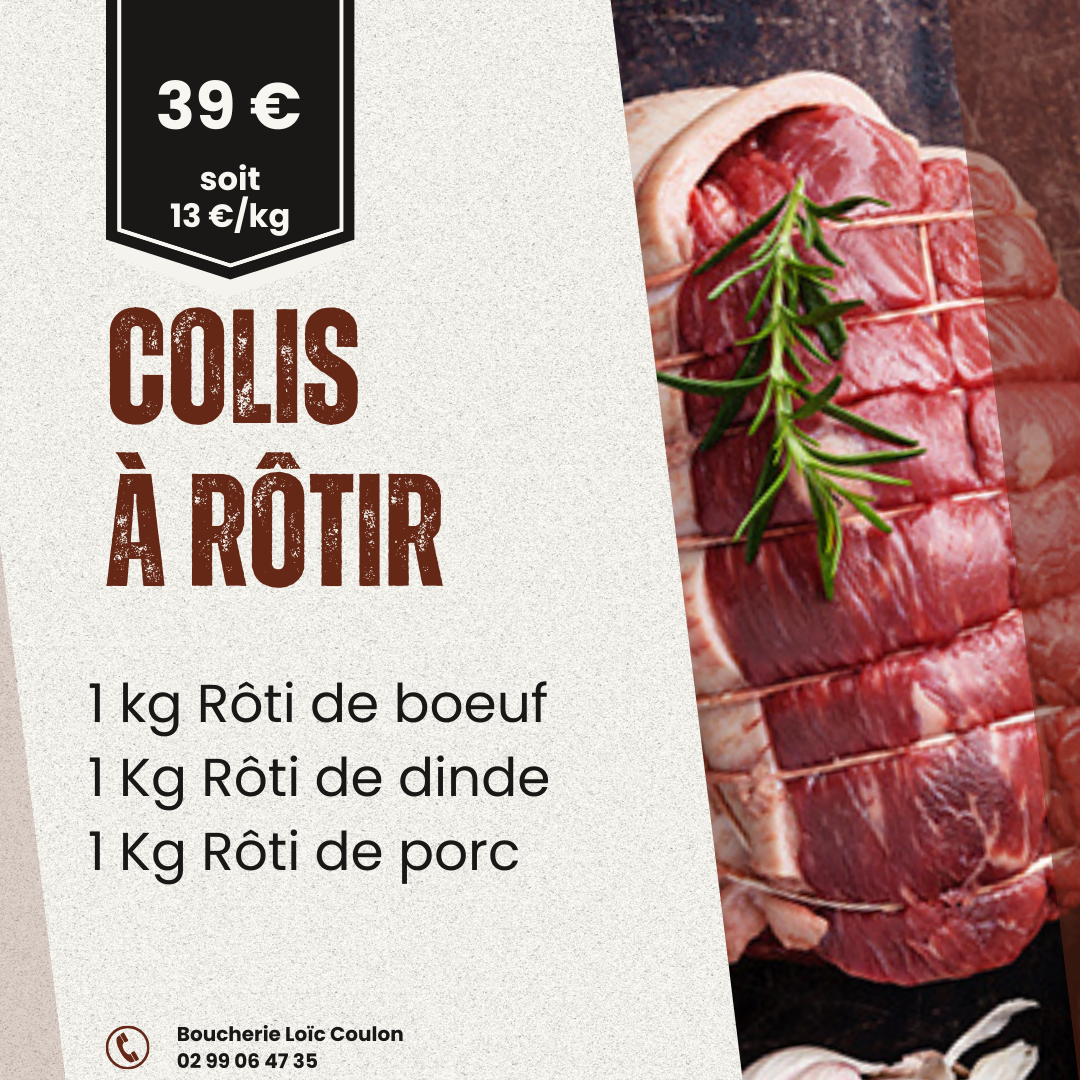 Une publicité pour un barbecue appelé colis à rotir