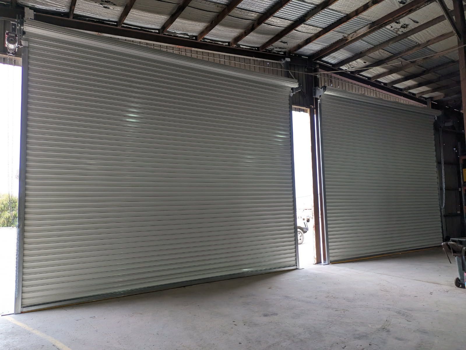 Two Roller Doors in A Shed — Goldfields Garage Doors & Gates in Wendouree, VIC