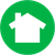 Green circle with a white house icon inside