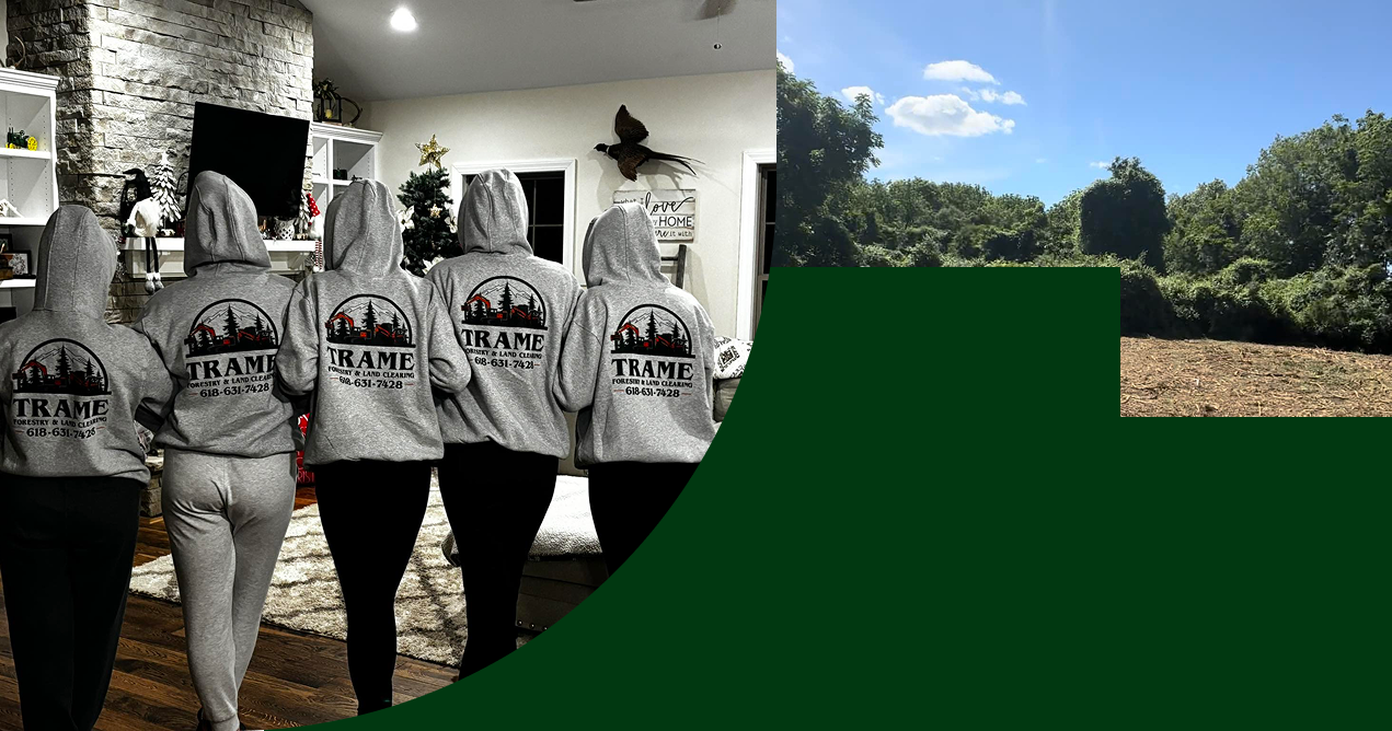 A group of people wearing hoodies are walking in a line.