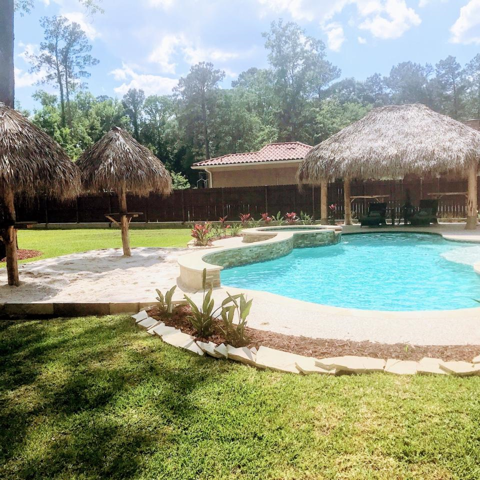 Pool in sunshine