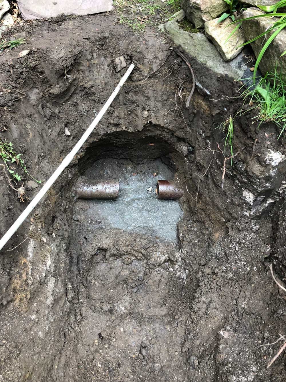 Sewer Break — Irvington, NY — Greenfield Plumbing & Heating