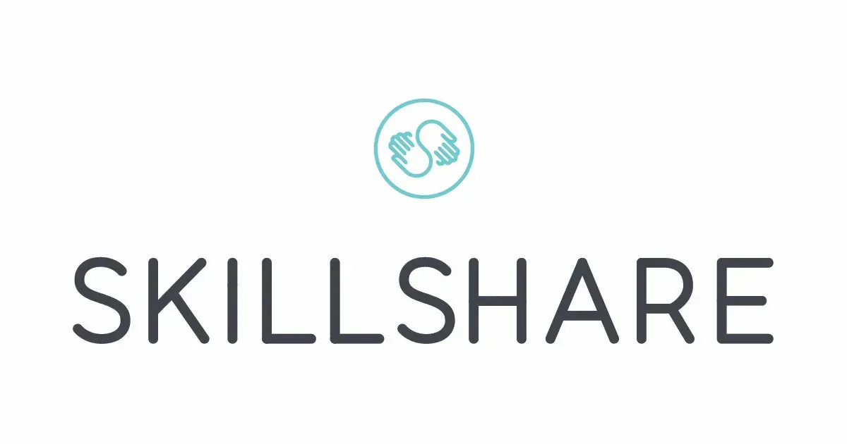 Skillshare logo: Text 