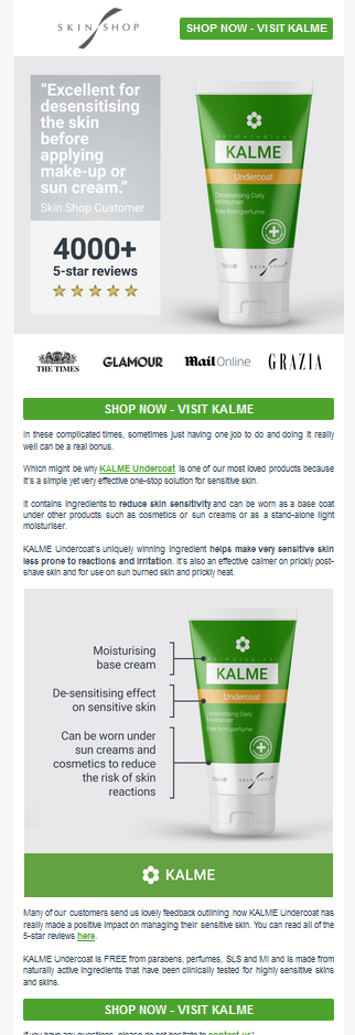 Full CRM - Skin Shop