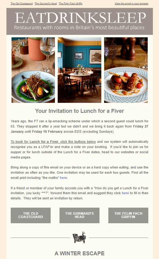 Email Marketing - EatDrinkSleep