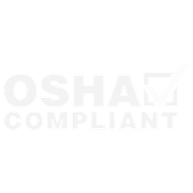 OSHA compliant text logo in light gray on white background