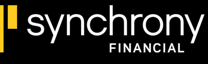 The Synchrony Financial logo featuring a yellow three-bar graphic next to the word