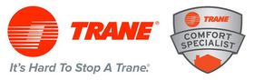 The red Trane logo and tagline