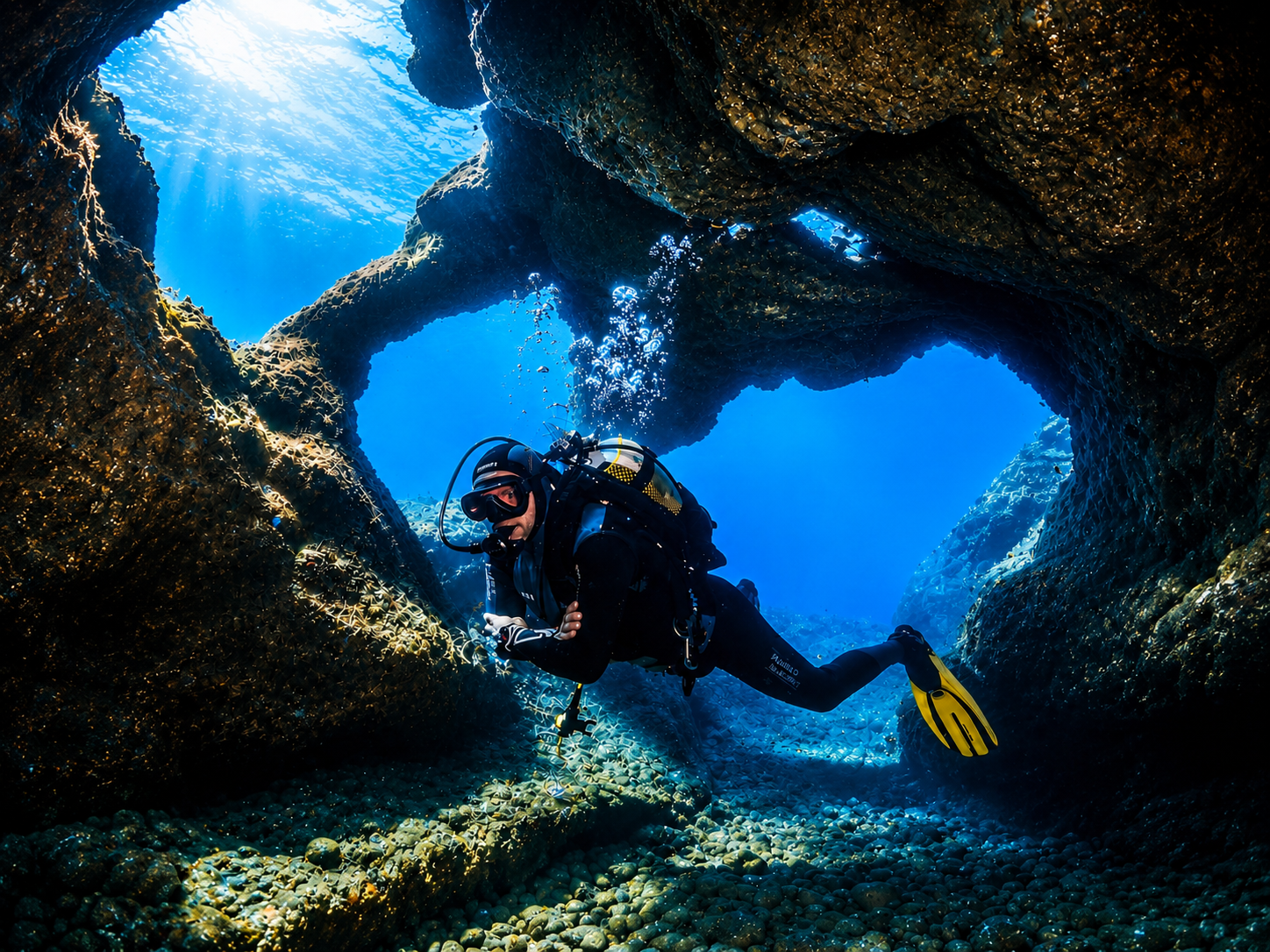 Scuba diving skills practice
