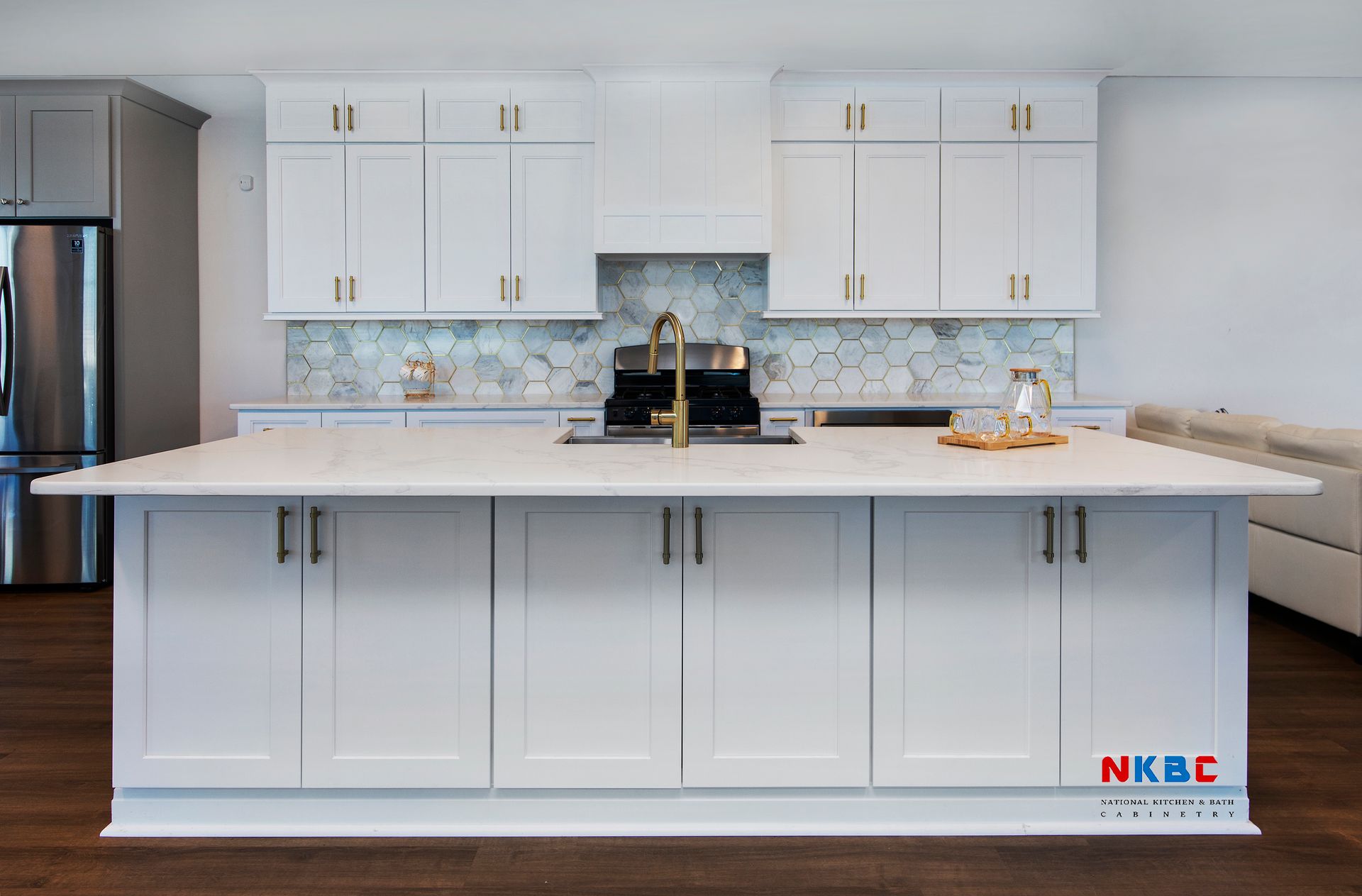 Double Shaker White Cabinets National Kitchen Bath Cabinetry Inc