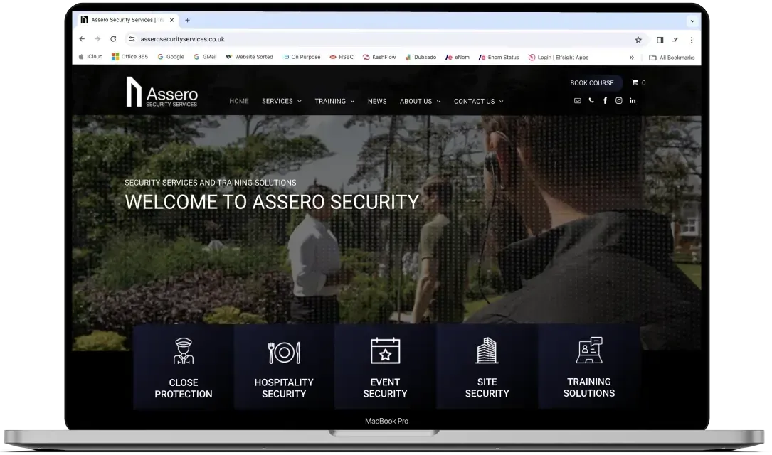 Web Design & Digital Marketing for Security Services.