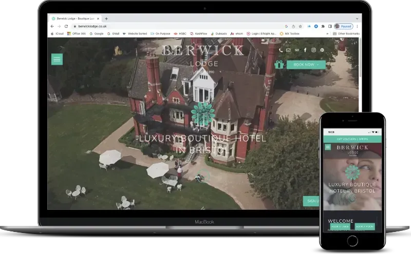 Website Design & Build for Berwick Lodge Hotel
