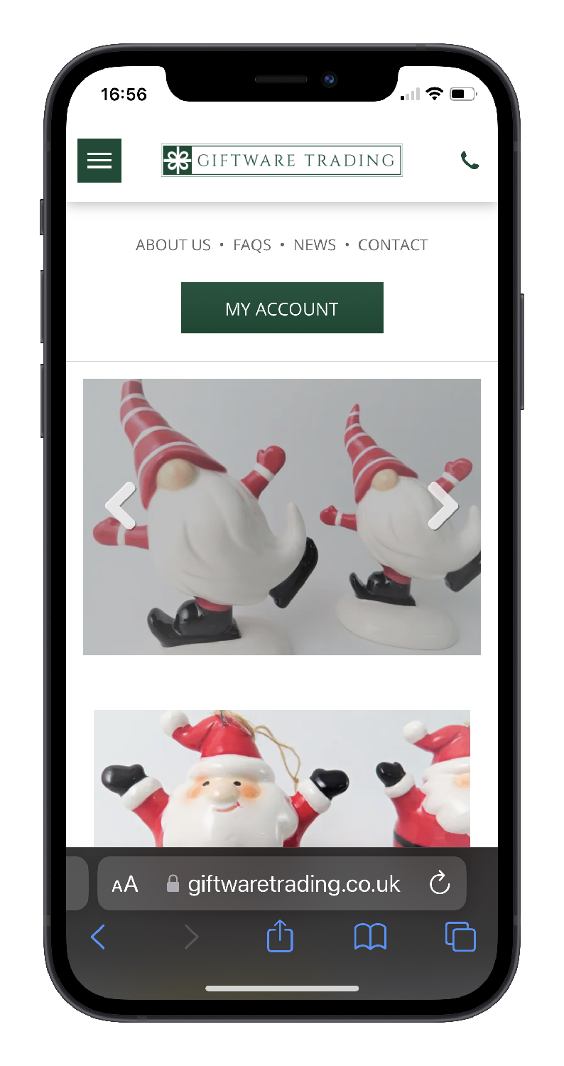 eCommerce Website Design Portfolio | Giftware Trading