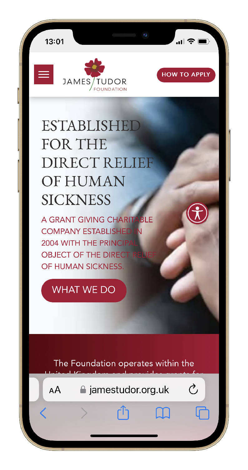 James Tudor Foundation | Charity Website Design
