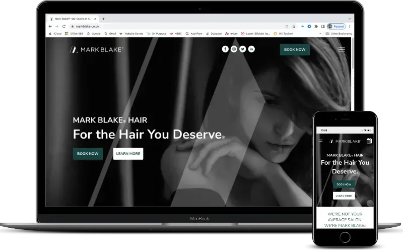 Website Design & Build for Mark Blake Hair®