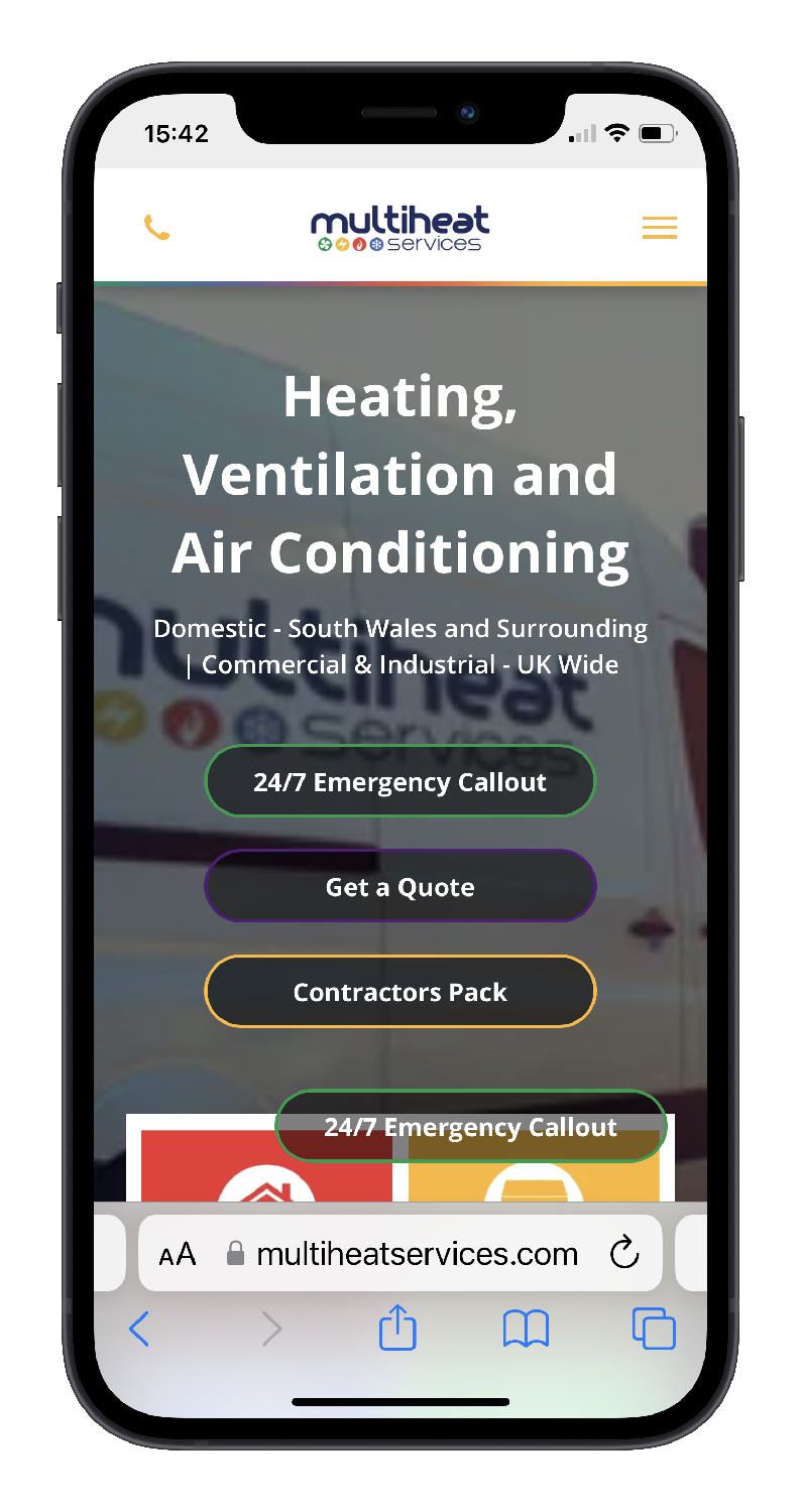 Web Design Portfolio | HVAC Company Website Design