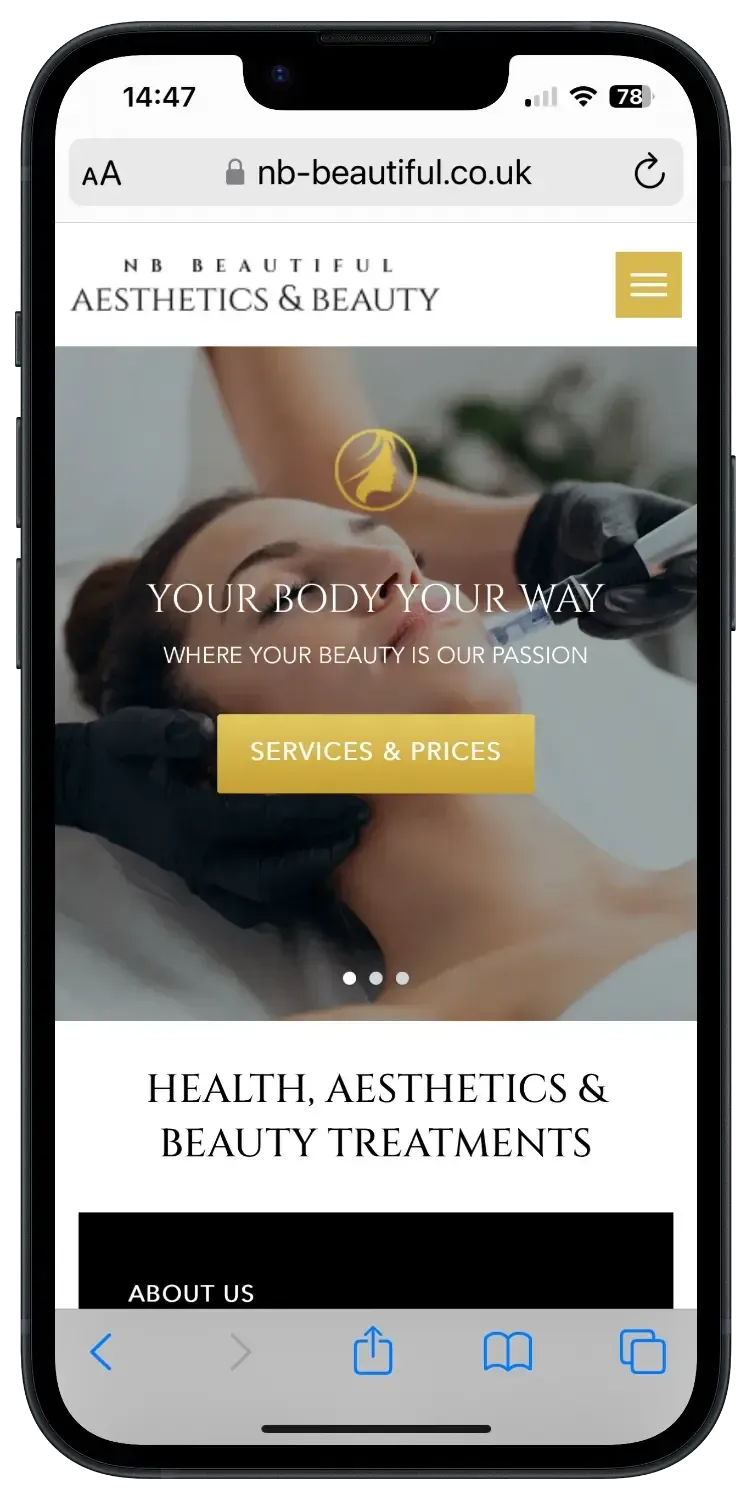 Website Sorted | Beauty Salon Website Design