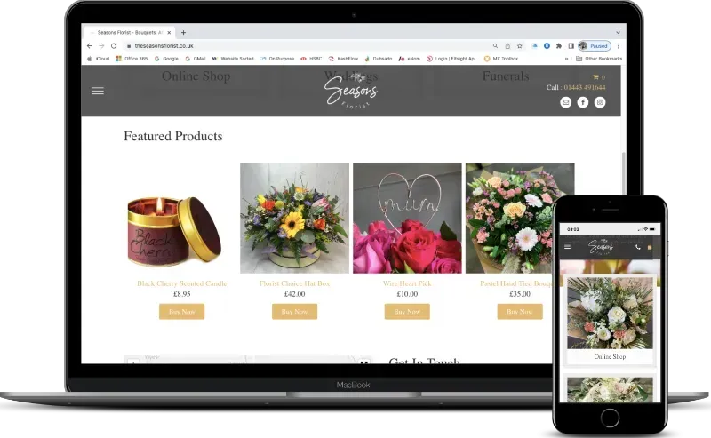 eCommerce Website Design & Build for Seasons Florist