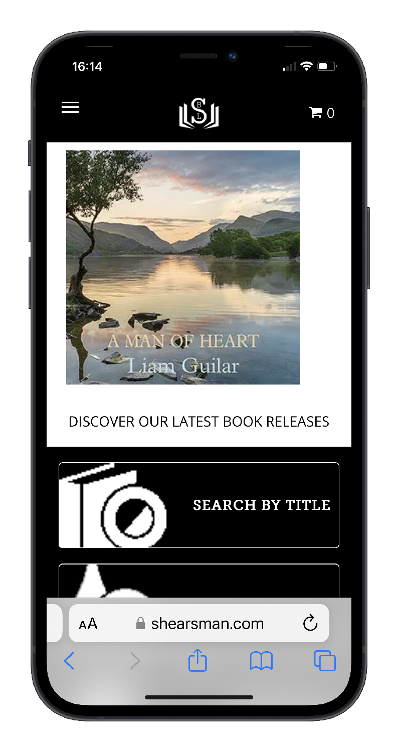 eCommerce Website Design Portfolio | Shearsman Books