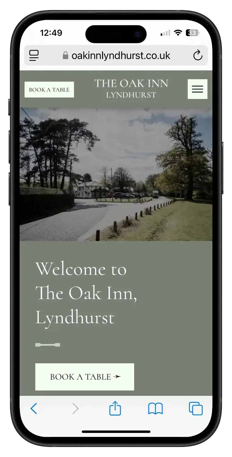 Pub Group Website Design | Website Sorted