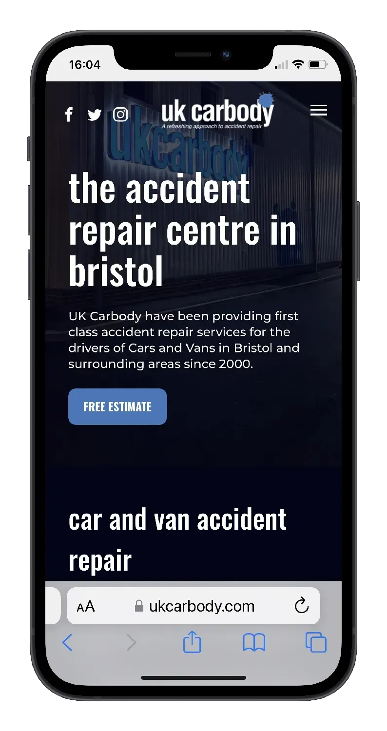 Web Design Portfolio |Automotive Business Website Design