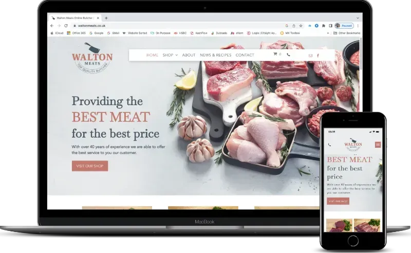 eCommerce Website Design & Build for Walton Meats