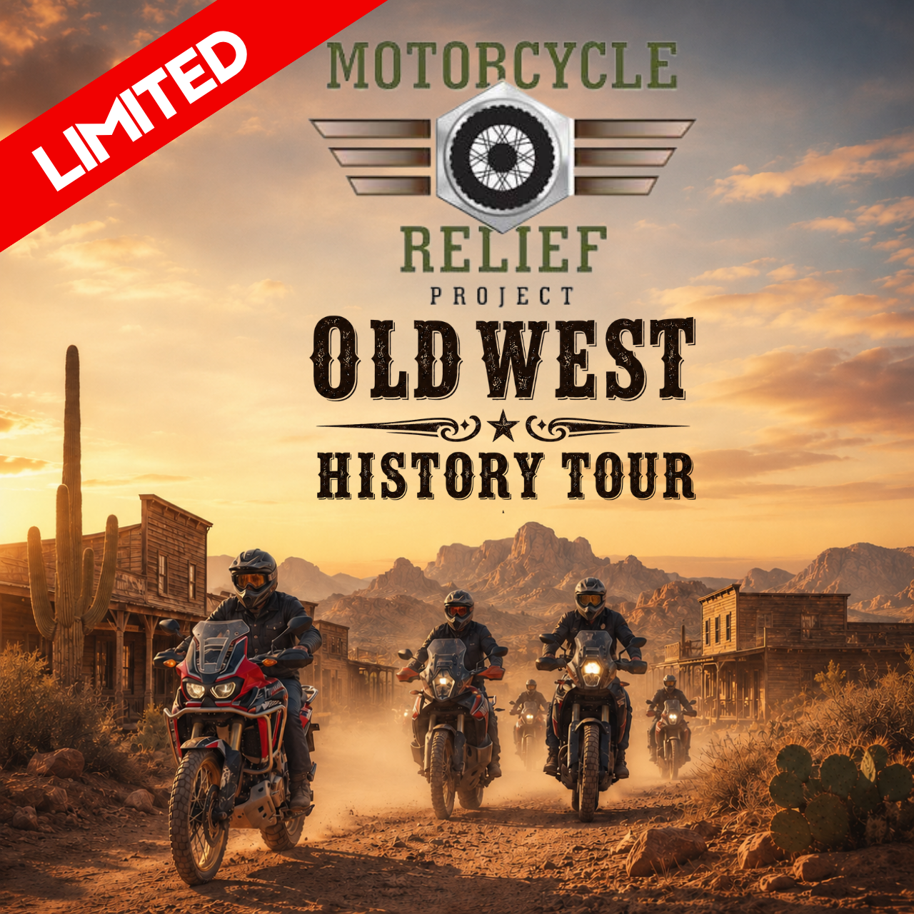 Motorcycle Relief Project donation ride to support veterans and first responders